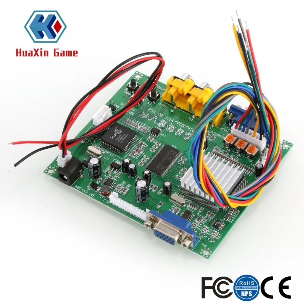 Аркадная игра RGB CGA EGA YUV К VGA HD видеоконвертер плата Hd9800 Gbs8200|Игры с монетами| |