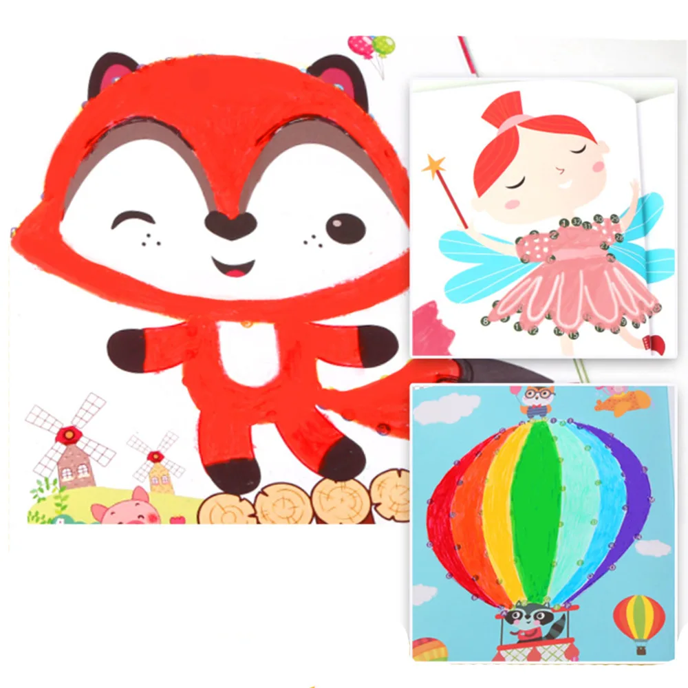 Dot to dot нарисованные красками книги, обучение ABC& 123 в искусстве, для детей дошкольного возраста