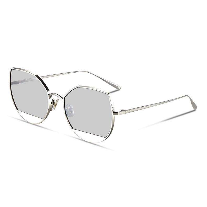 Чистый титан кошачий глаз солнцезащитные очки женские брендовые дизайнерские модные женские сексуальные высококачественные кошачий глаз солнцезащитные очки для женщин Роскошные