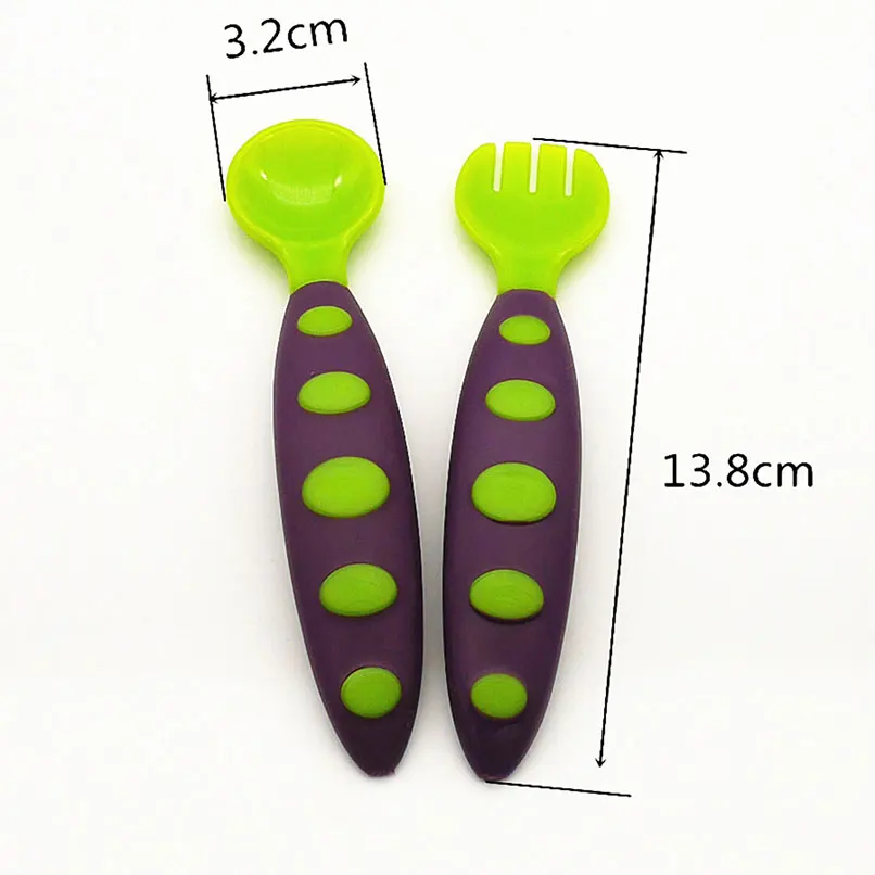 Child Toddler Cutlery Fork Spoon Set Case Infant Baby Feeding Utensils BPA Free