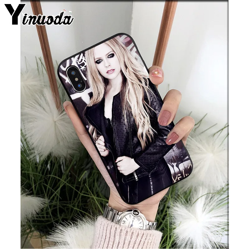 Yinuoda Avril Lavigne силиконовый мягкий чехол для телефона из ТПУ для Apple iPhone 8 7 6 6S Plus X XS MAX 5 5S SE XR мобильных телефонов - Цвет: A7