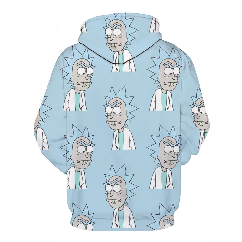Мужские и женские толстовки с капюшоном Rick and Morty 3D свитшот спортивный костюм в