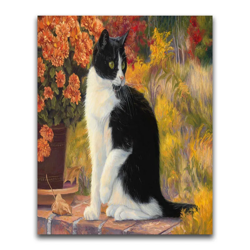 Full Square Diamond mosaic Animal kitten Full Round Diamond painting cat 5D DIY Diamond embroidery Cross stitch Cartoon colorful