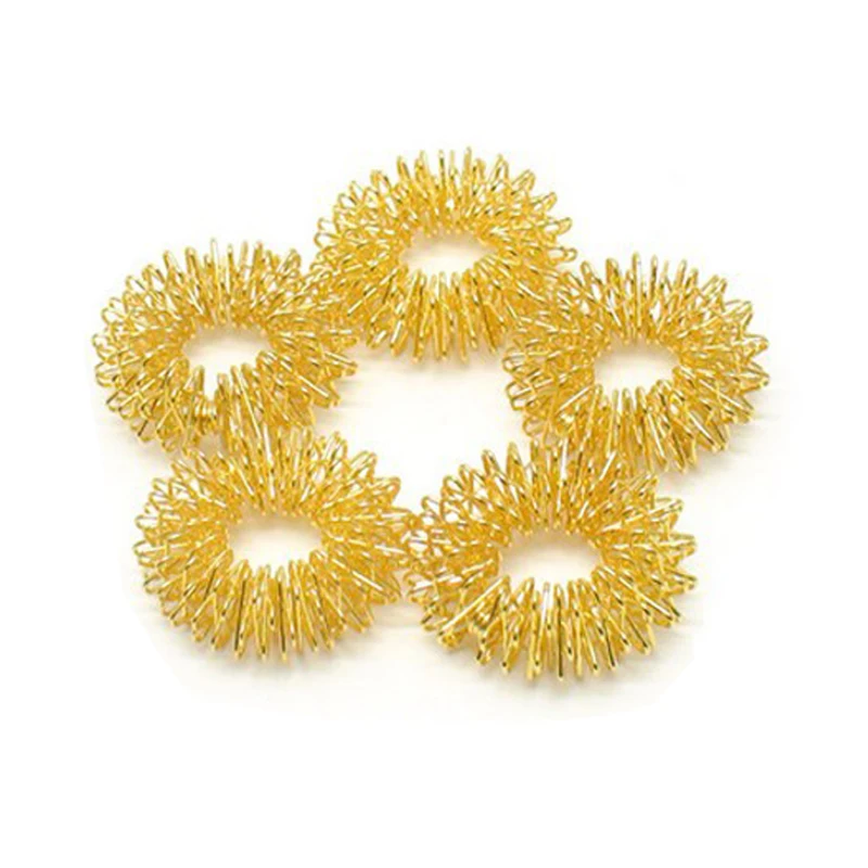 5pcs gold color stainless steel Finger Massage Ring Stimulate acupuncture points Relieve Finger 5pcs gold color stainless steel Finger Massage Ring Stimulate acupuncture points Relieve Finger