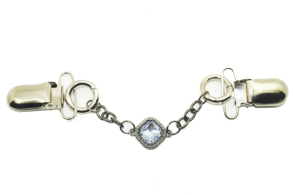 FAUX RHINESTONE GEM CARDIGAN CLIPS SWEATER COAT JACKET CAPE ELASTICATED