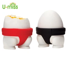 U-miss Creative Sumo Egg Tray Holder Surprise Cook Surprise Silicone Eggs Mold Cooking Tools Easter Form Tools