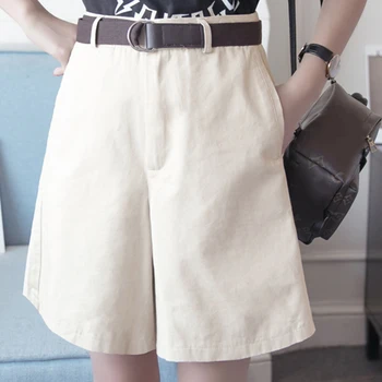 

Women High Waist Shorts 2019 Summer Casual Suit Shorts Black& White Women Short Pants Fashion OL Femmal Shorts