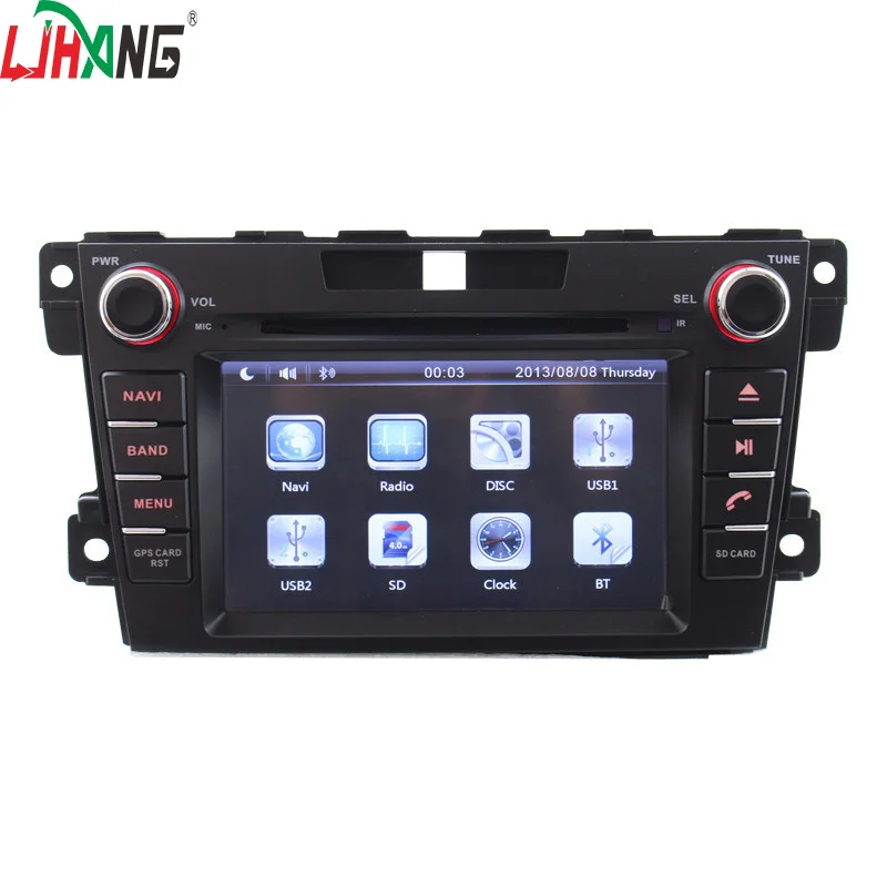 LJHANG 2 DIN Wince Touch screen Car dvd player For Mazda CX7 2006-2012 Steering Wheel Control Car Multimedia Stereo GPS Navi FM дефлекторы окон 4 door mazda cx7 2006 2012 nld smacx70632