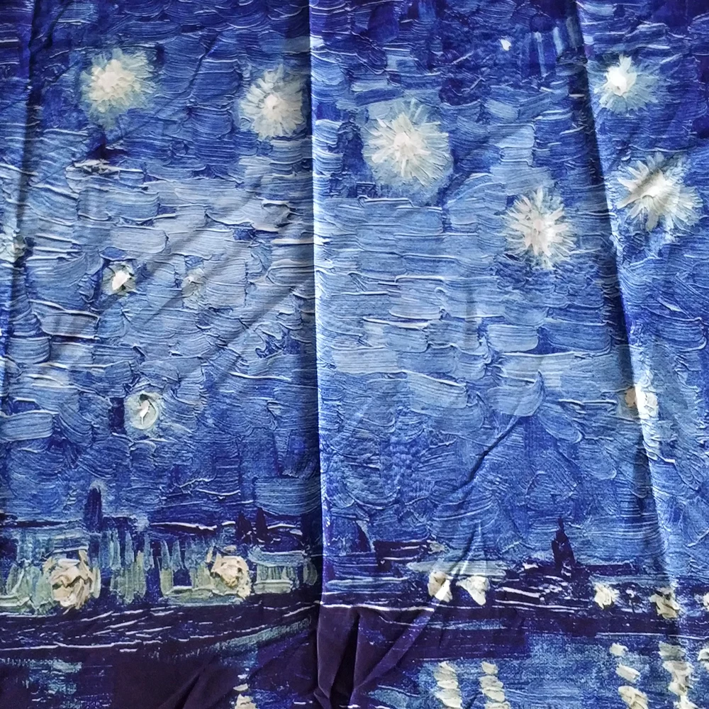 180x230 см картины вангога гобелен настенный полиэфирный напечатанный хиппи настенный тканевый домашний декоративный хиппи морской гобелен с Луной