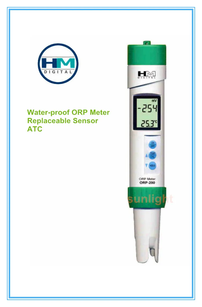 HM Digital ORP 200 водонепроницаемый измеритель окислительно | Измерители pH -32564599652