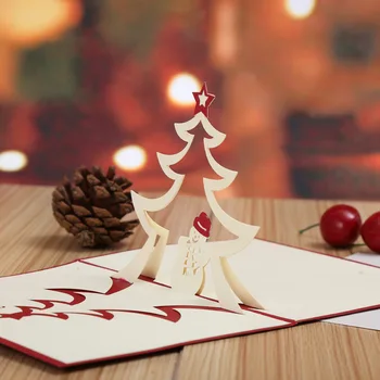 

Manufacturers direct three-dimensional creative Christmas Cards New Year card greeting card can be customized to figure