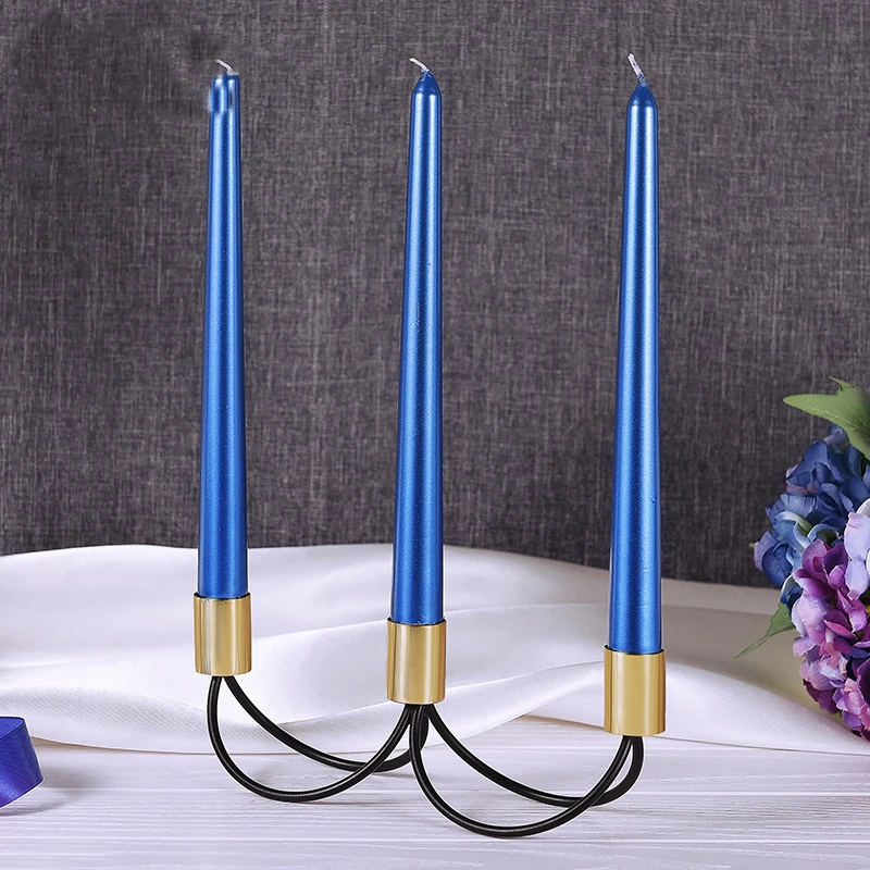 Tanie Nowoczesny ślub świecznik metalowy złoty Nordic duży żyrandol budda romantyczne światło Oud dekoracje ślubne na stoły 50ZT0020