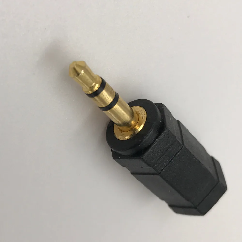 3.5mm Male to 2.5mm Female Connector Standartd Jack Adapter Male to Female Audio Connector Gold