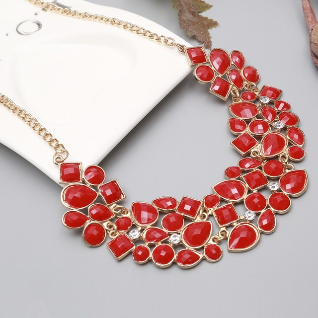 Statement Necklaces & Pendants Vintage Gold Silver Color Chain Choker Collier Bijoux Femme Maxi For Women Collars Colar
