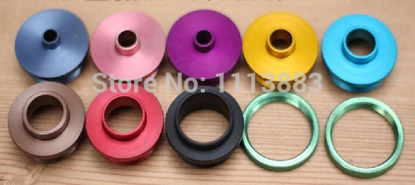 £14.12 8pcs Aluminium Template Guide Router Bushings 2pcs Locknuts