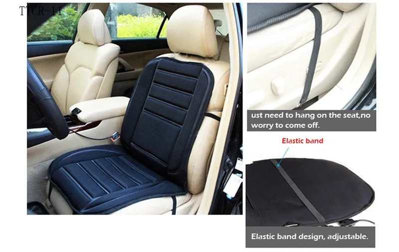 Covers winter car seat cushion heated electric car cushion heated car seats covers black Color Conjoined supplies05