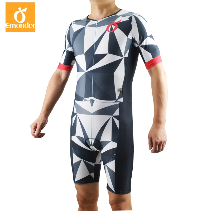 EMONDER Велоспорт Триатлон Skinsuit комбинезон для мужчин Ropa Ciclismo Pro велосипедная одежда