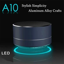 Мини-современный Алюминий сплава свет Беспроводной Bluetooth Динамик звонки Hands-Free карты памяти музыкальный Бас Сабвуфер стерео Динамик