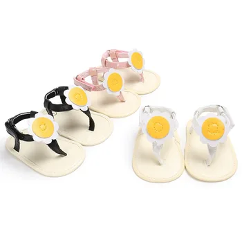 

Baby shoes baby baby girl pinch sunflower flower children's non-slip PU