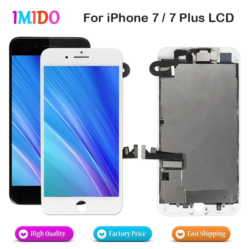ЖК дисплей AAA для iPhone 7 Plus OEM полный комплект дигитайзер в сборе 3D сенсорный экран