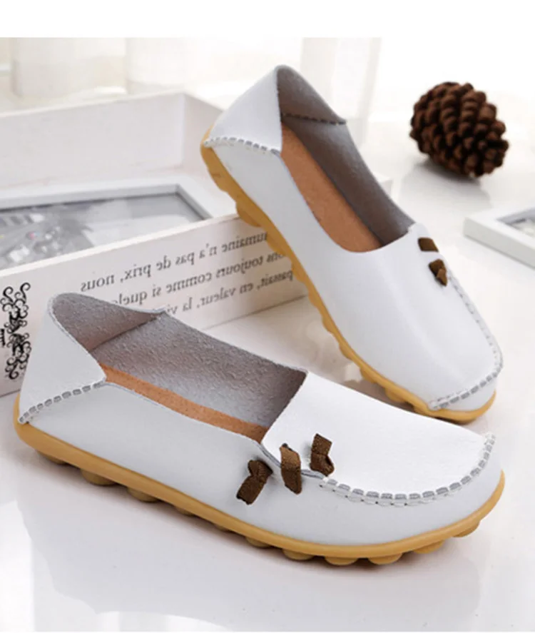 Fashion Summer Casual Genuine Leather Women’s Loafer Shoes