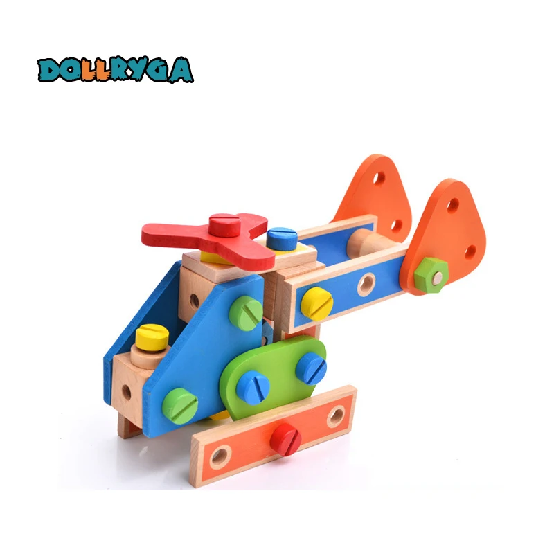 DOLLRYGA DIY Children Wooden Deformation Robot Building Blocks 5Models Children Handmade Educational Toys Kids Birthday Present DOLLRYGA DIY Children Wooden Deformation Robot Building Blocks 5Models Children Handmade Educational Toys Kids Birthday Present