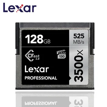 Lexar Professional Compact Flash CF Memory Card 128GB CFast2.0 3500x 525MB/s carte memoire For 4K Full HD SLR HDV VPG-130 camera godox gemini gt400 professional slr studio flash professional