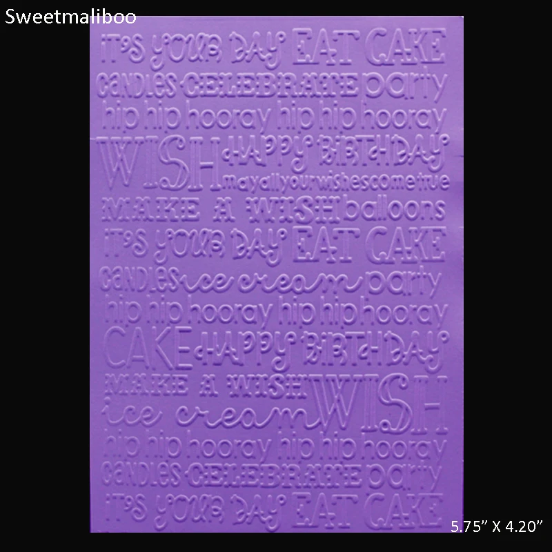 

Eat Cake Letter Your day Embossing folder plastic DIY Scrapbooking stencils paper card making craft envelop album gift box decor