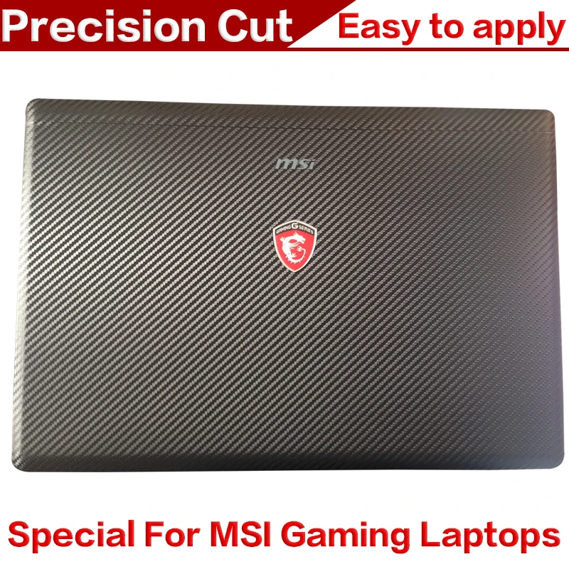 For MSI GT70 2PC 2PE Dominator Pro Dragon Texture CARBON Fiber laptop