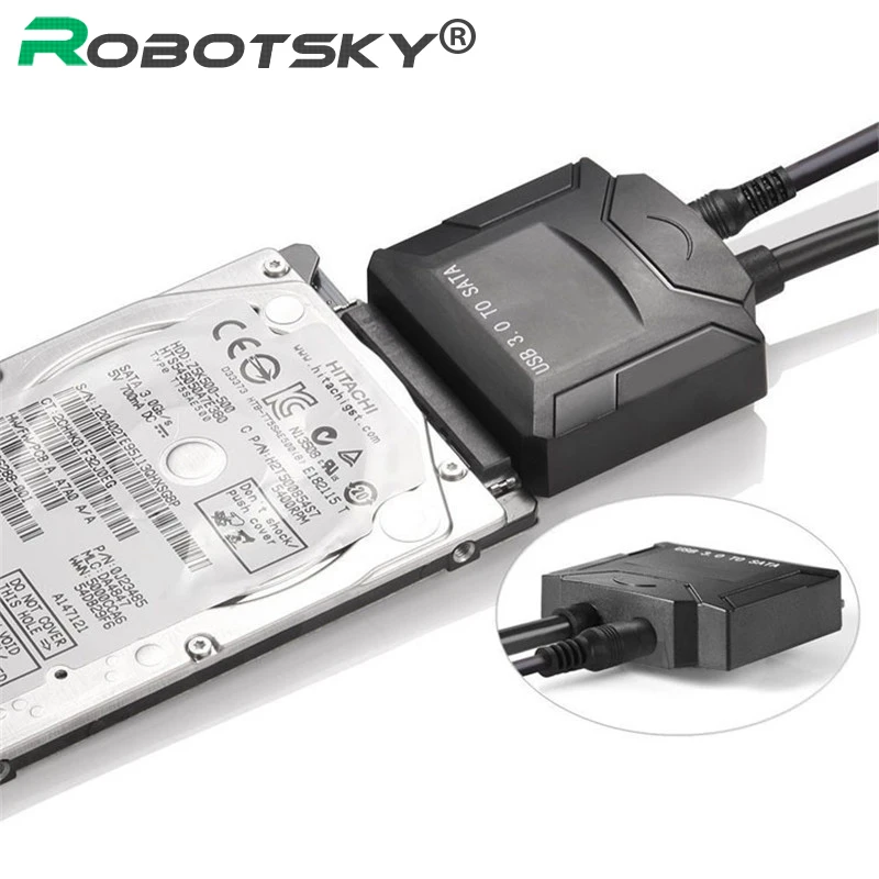 

USB 3.0 SATA Cable 6Gbps/s USB3.0 to SATA Adapter Hard Drive SSD Adapter Cable Converter Support 2.5" 3.5" HDD SSD