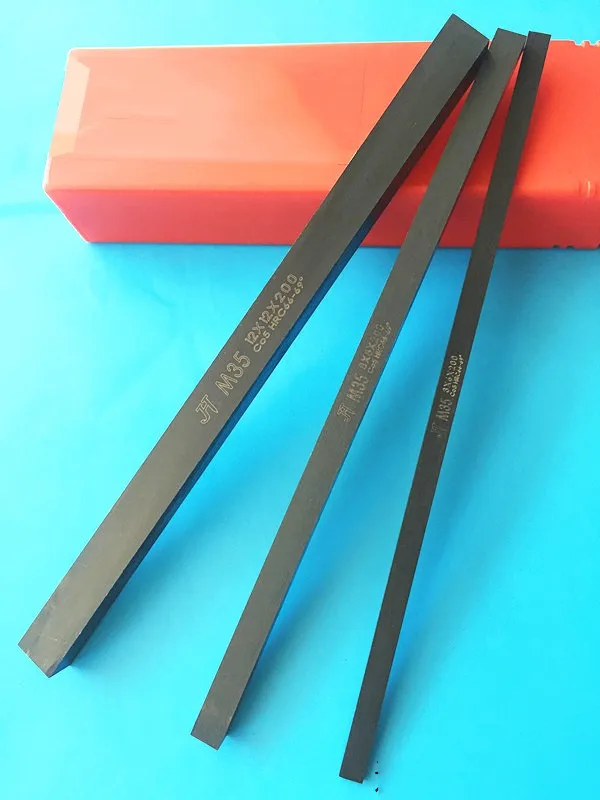

HRC67-69 6pcs/lot (3mm/4mm/5mm/6mm/8mm/10mm) Black Rectangular Cobalt HSS Steel Bar Lathe Tool, CNC Milling Cutter Length 200mm