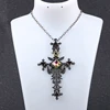 Freeshipping 1pc Vintage Gothic Cross Statement Necklace Triangle Pentagram Geometric Necklace Women jewellery Hip Hop Men Joyas ► Photo 2/6