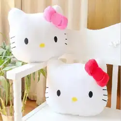 Прекрасный Juguetes Подушка Мягкая рисунок «Hello Kitty» плюшевые игрушки подушка Pelucia