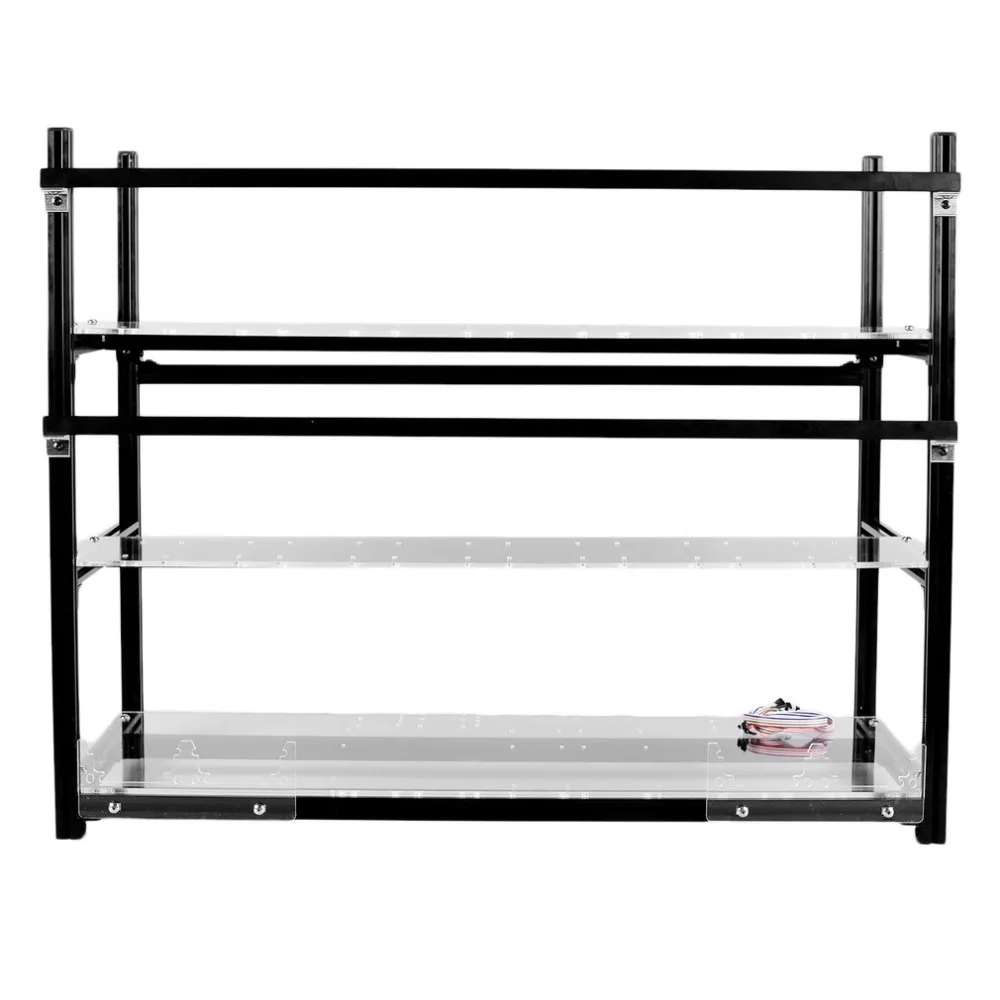 

Multifunctional Heat Dissipation GPU Mining Frame Case Stackable Design Aluminum Acrylic Insulation Mining Frame Case