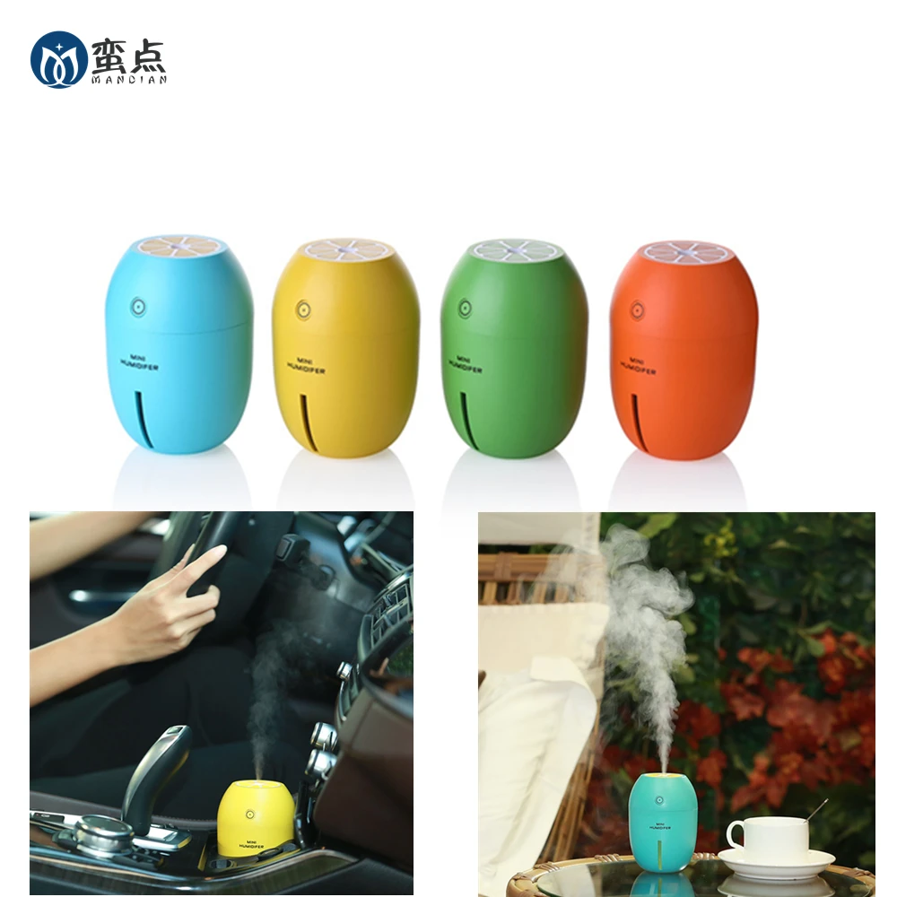 Lemon Office Ultrasonic USB font b Humidifier b font Portable Cup Mini Night Light 180ML Cool