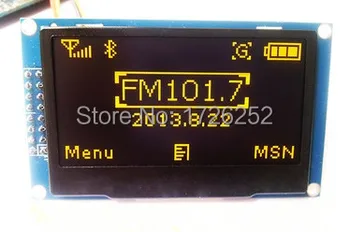 

2.42 inch 31PIN Yellow OLED Screen Module SSD1309 Drive IC 128*64 SPI / I2C Parallel Interface