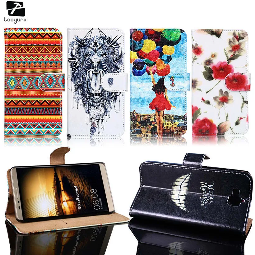 

TAOYUNXI PU Leather Phone Case For Huawei Honor 4C Pro View 10 V8 P Smart Y3 Y5 Y6 II Y7 Prime 2017 Y9 2018 7A 7C Pro Case Cover