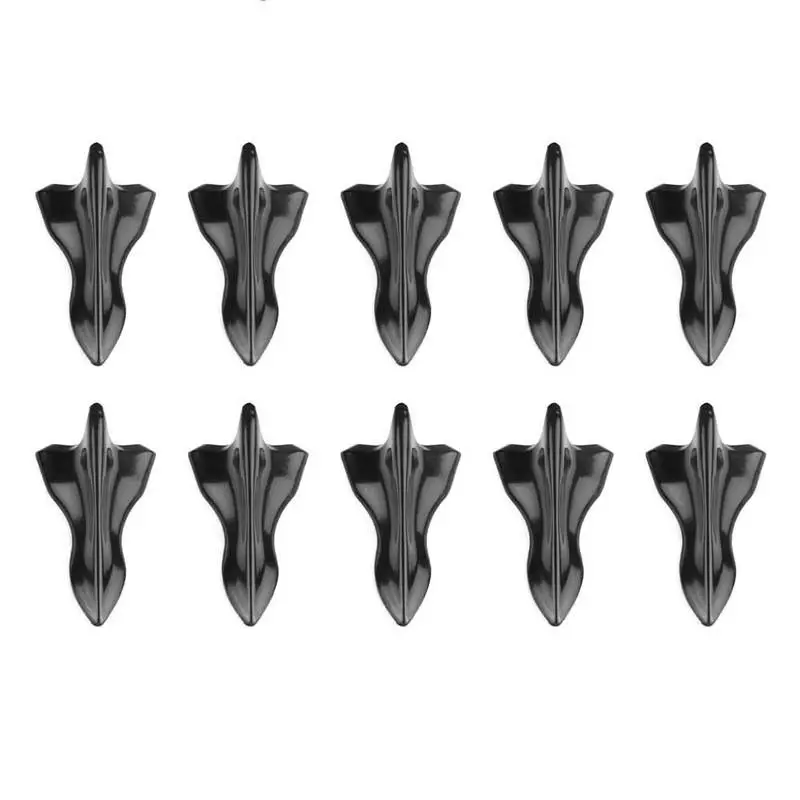 10pcs/set Universal Car Shark Fin Roof Spoiler Diffuser Vortex Generator Black