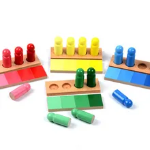Новые деревянные детские игрушки семейная версия монтессори цвет сходство Сортировка задачи дерево Раннее детство Дошкольное Дети Детские подарки