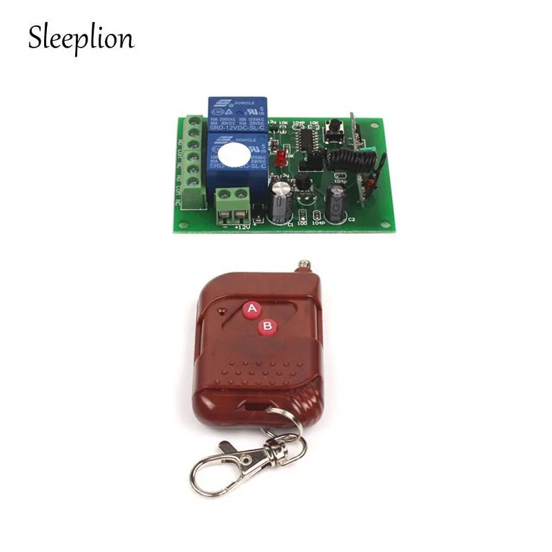 

Sleeplion 12V 2-CH Remote Controls 2CH Universal Wireless 433MHz/315MHz Remote Control Switch With Remote Control Multifunction