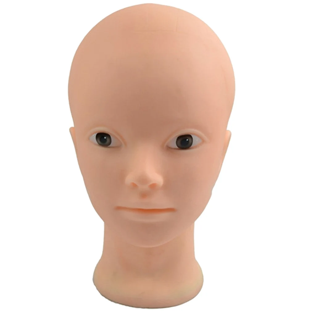 Beauty Eyelash Extension Practice Training Head for Makeup Cosmetology Soft Silicone Mannequin Manikin Head with Mount Hole