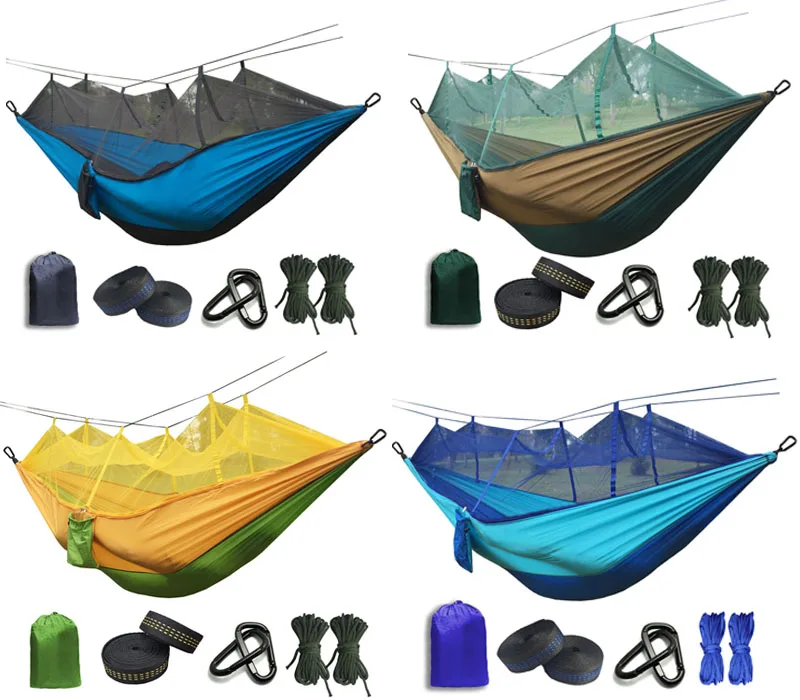 Ультралегкая москитная сетка, парашютный гамак с противомоскитными укусами для наружного кемпинга, палатки для сна