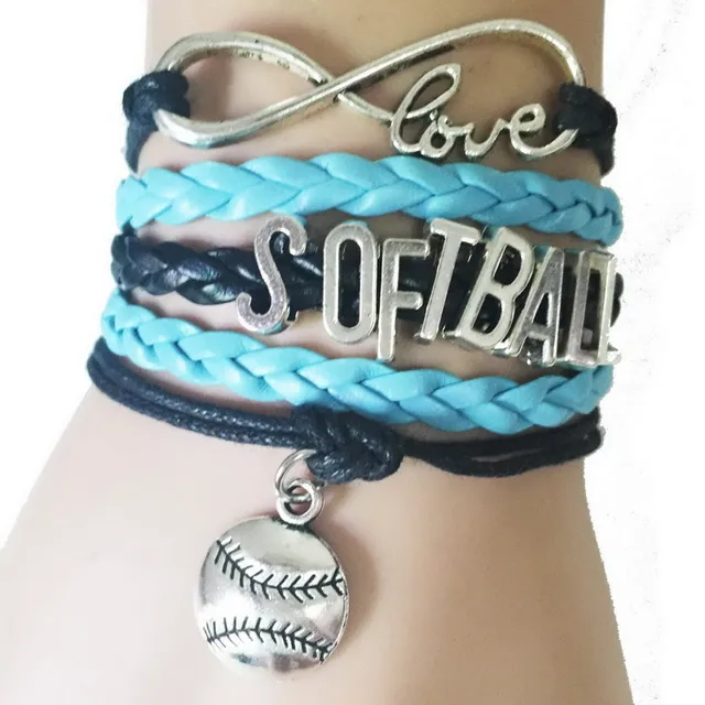 Online Hot Softball Bracelets Fashion Male Jewelry Hot Softball Bracelets Fashion Male Jewelry Bracelet Best Sports Cheer For Team