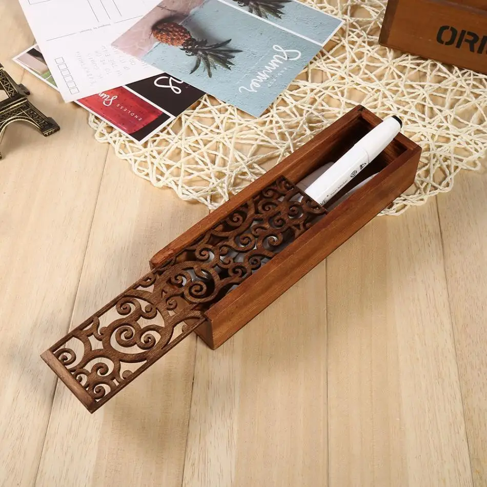 Деревянный чехол для ювелирных изделий, настольная коробка для хранения канцелярских принадлежностей, органайзер для макияжа, ювелирные часы, серьги, ожерелье, 4 типа