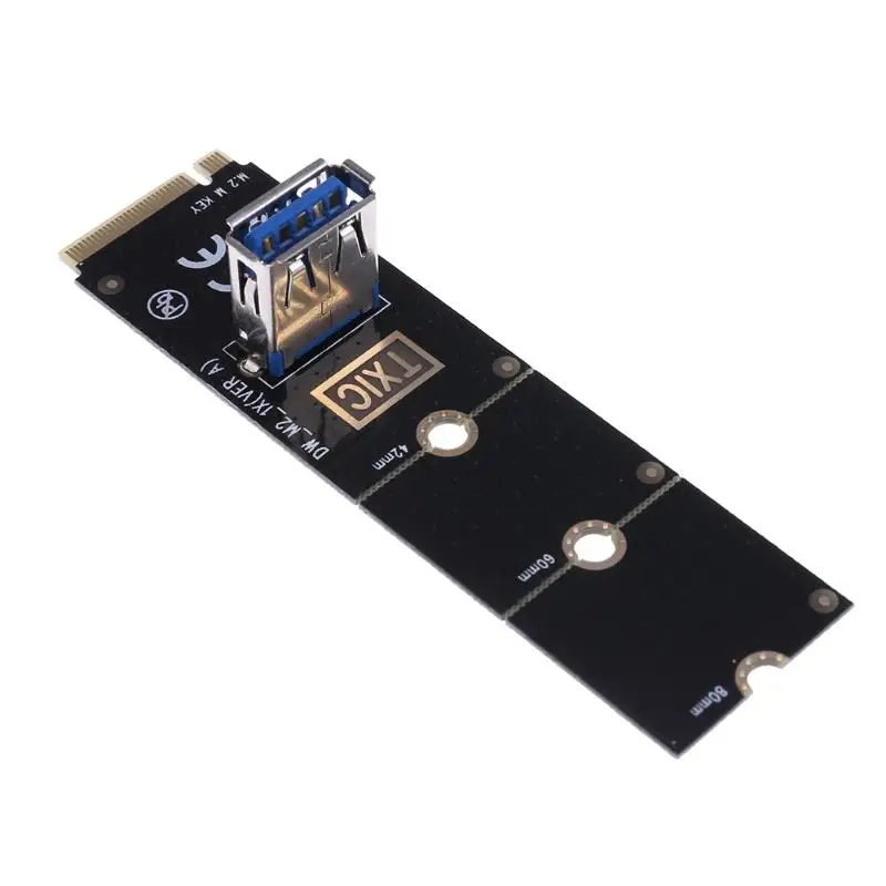 NGFF M.2 to USB3.0 Converter Adapter Graphic card Extender Card M.2 NGFF to PCI-E X16 Slot Transfer Card Mining m2 Riser Card