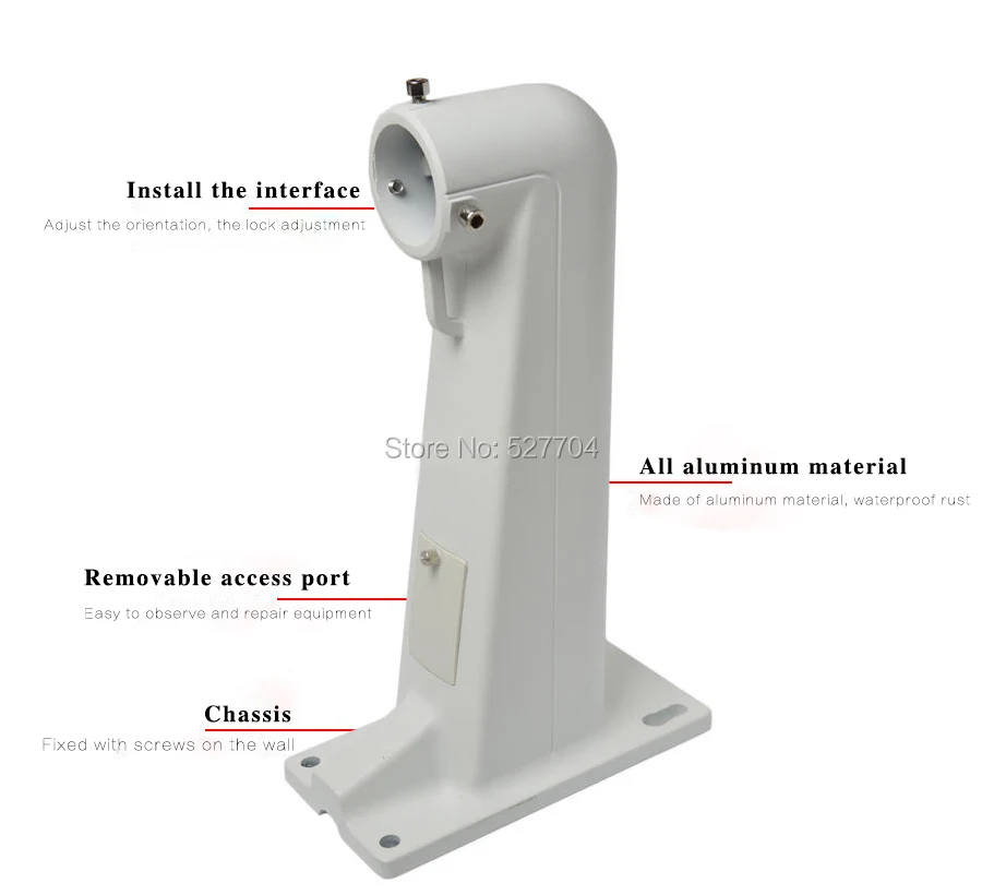 CCTV безопасности DS-1602ZJ алюминиевый сплав настенный кронштейн наблюдения для HIKVISION скорость купольная PTZ камера боковой Кронштейн Поддержка