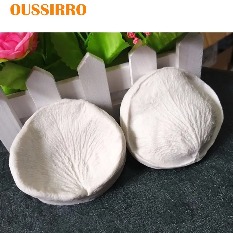 

Diy Big Rose Silicone Cake Mould Stamper Veiner Sugar Tool Meridians Flower 3D Fondant Cake Mold Simulation Gum Paste Mould