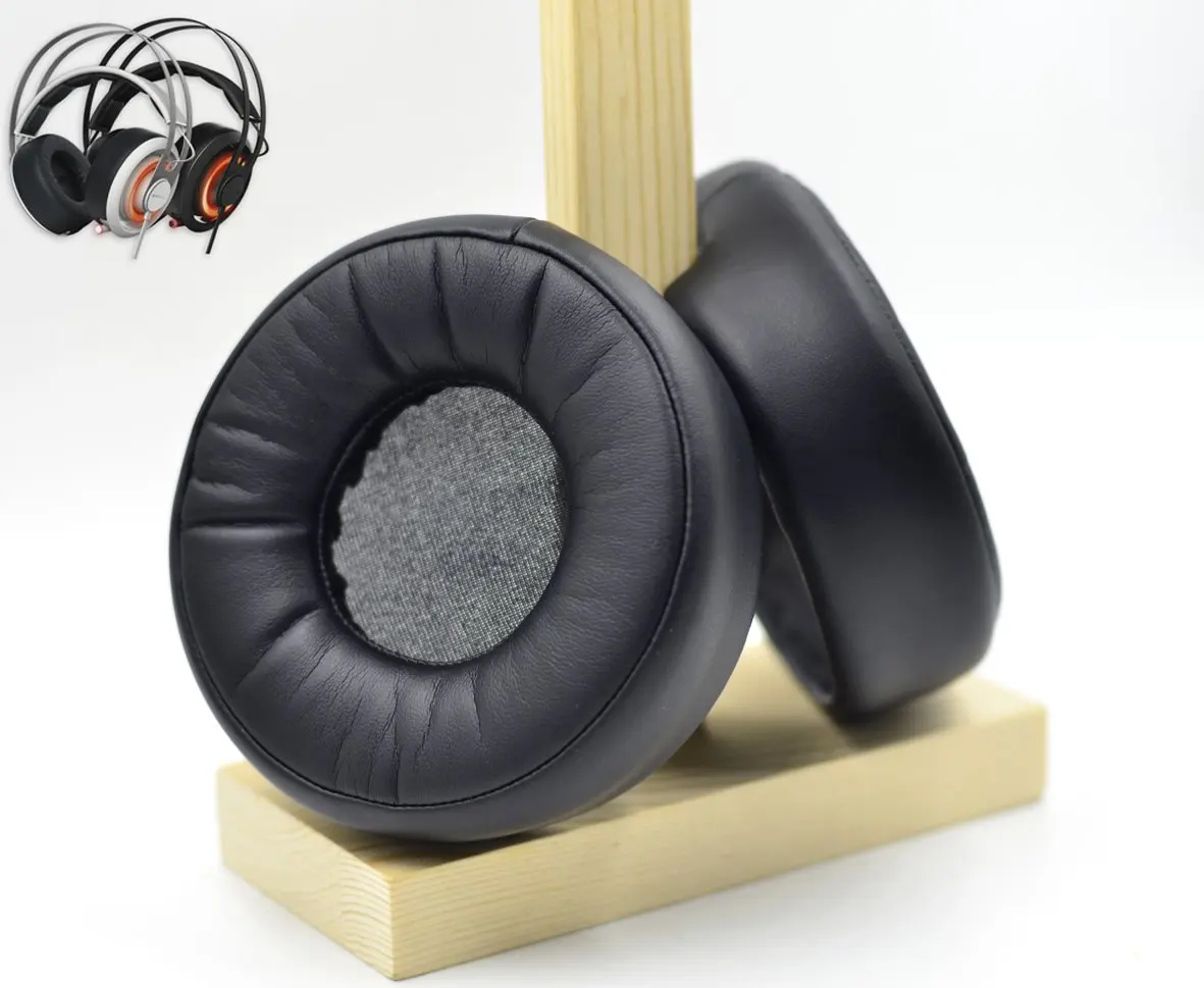 Replacement Black Ear Pads Cushion Cover Pillow for SteelSeries Siberia 650 Gaming Headset Headphone
