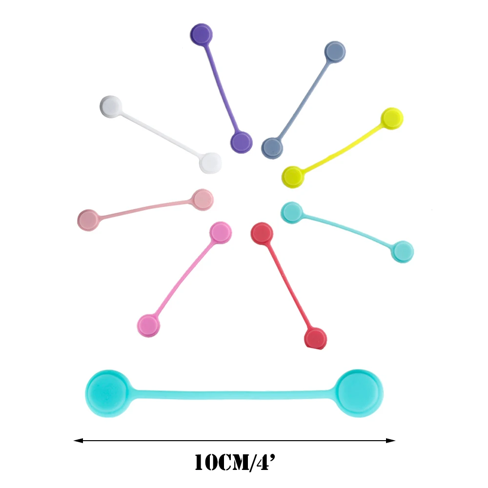 Разные цвета! Силиконовый магнитный держатель мягкий Sinicone устройство для сматывания кабеля зажимы для гарнитуры устройство для сматывания шнура wrap Кабельный органайзер