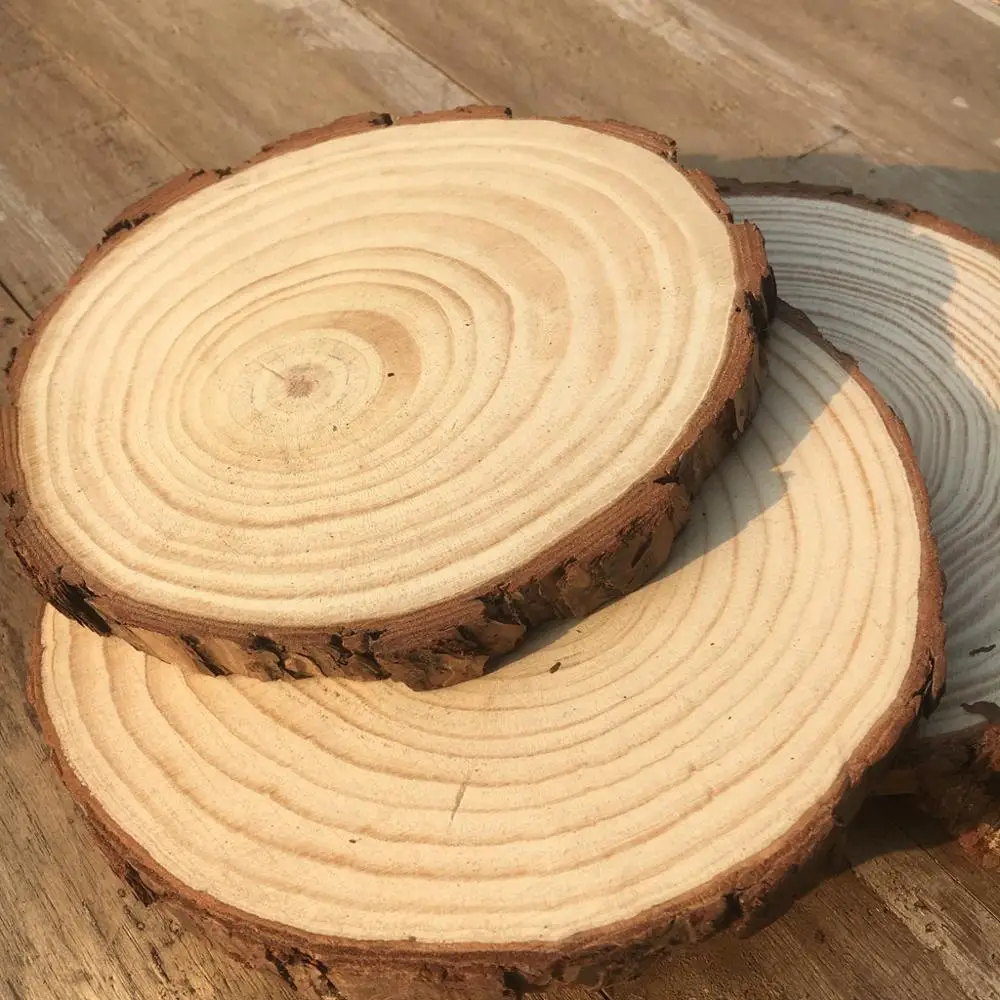  1pc big size Wooden Crafts Log Sheet Vintage Wood Wedding table Decoration centerpieces DIY Handcra